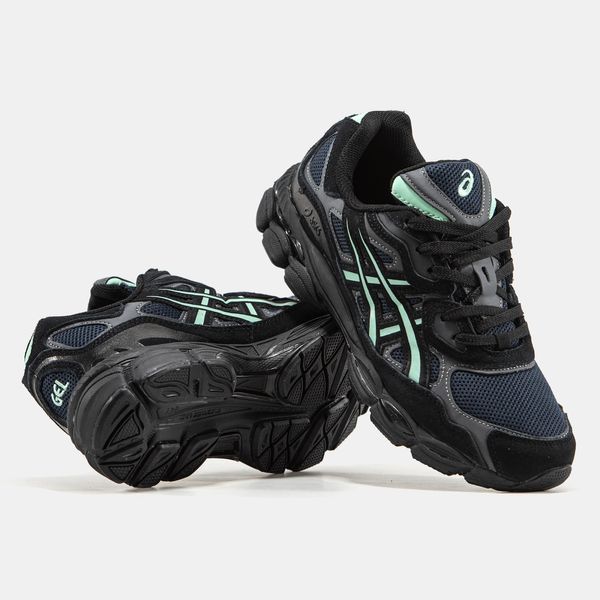 Asics Gel-NYC Black Navy Mint ALL23501 фото
