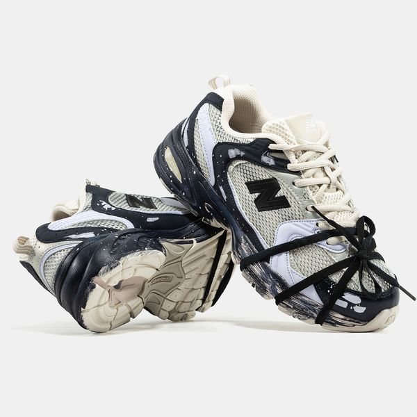New Balance 530 Custom Beige Black ALL22409 фото