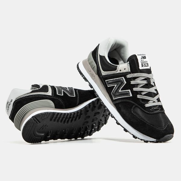 New Balance 574 Black White Grey ALL14035 фото