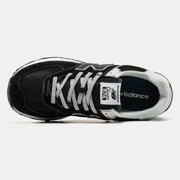 New Balance 574 Black White Grey ALL14035 фото
