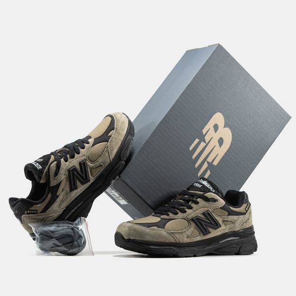 New Balance 990 Gore-Tex Thermo Beige Black ALL25830 фото
