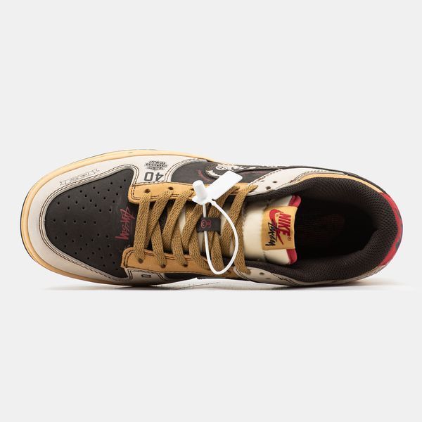 Nike SB Dunk Low x Stussy 40th Brown Beige ALL14560 фото