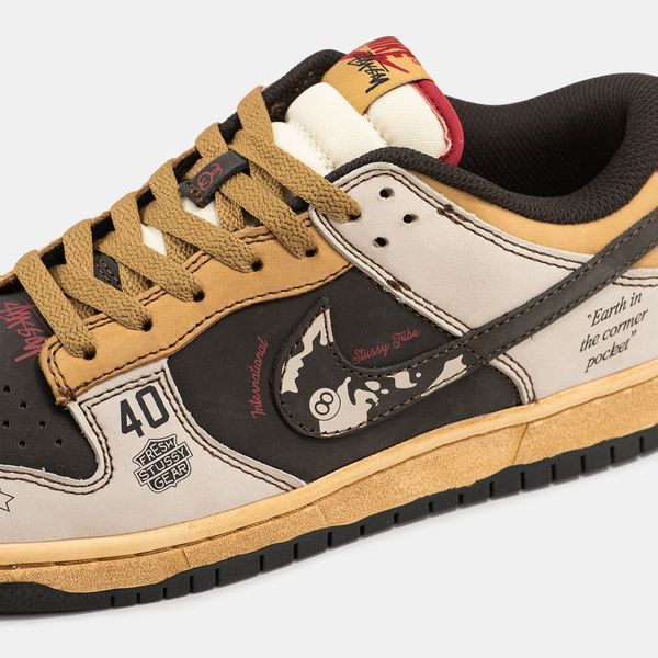 Nike SB Dunk Low x Stussy 40th Brown Beige ALL14560 фото
