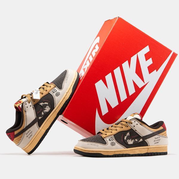 Nike SB Dunk Low x Stussy 40th Brown Beige ALL14560 фото