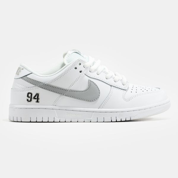 Nike SB Dunk Low x Supreme White Grey ALL23767 фото