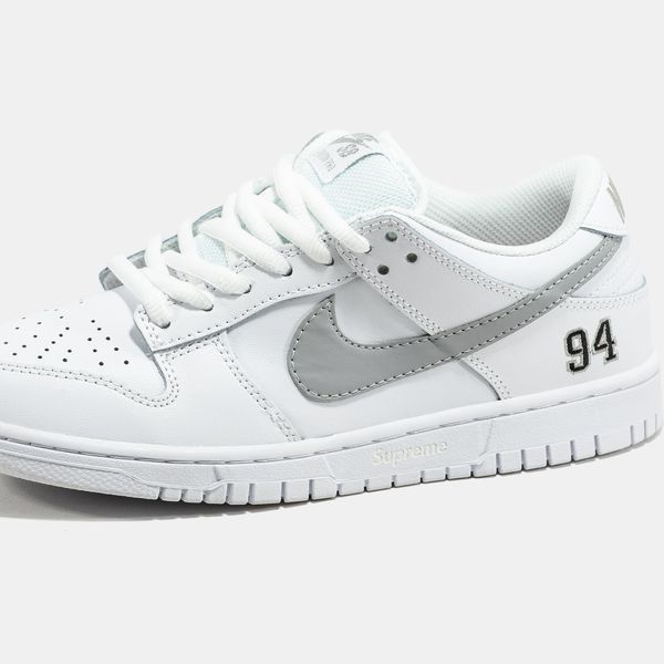 Nike SB Dunk Low x Supreme White Grey ALL23767 фото