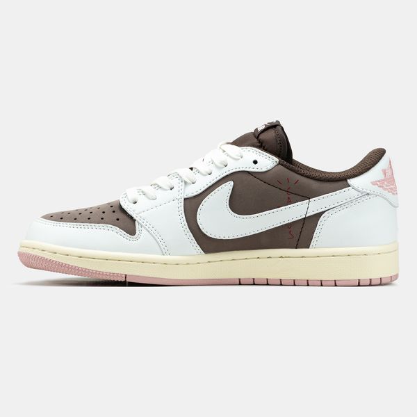 Air Jordan 1 Low x Travis Scott White Brown ALL19137 фото