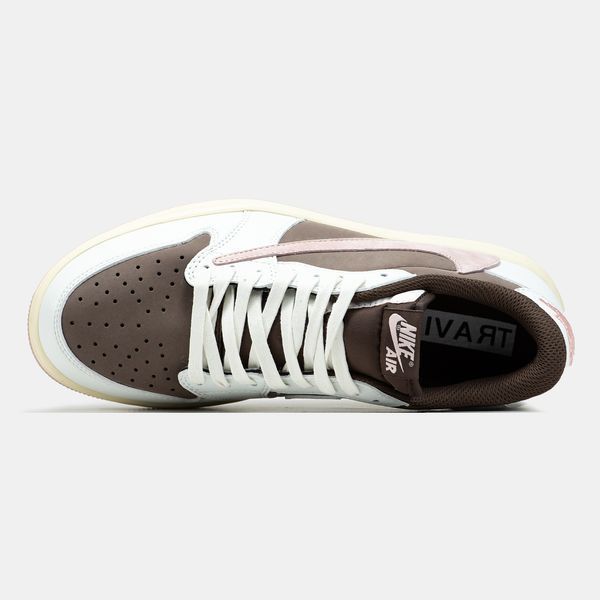 Air Jordan 1 Low x Travis Scott White Brown ALL19137 фото