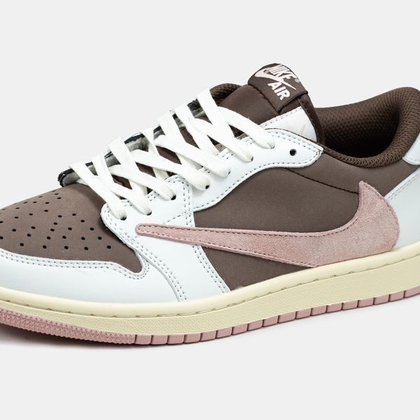Air Jordan 1 Low x Travis Scott White Brown ALL19137 фото
