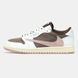 Air Jordan 1 Low x Travis Scott White Brown ALL19137 фото 1