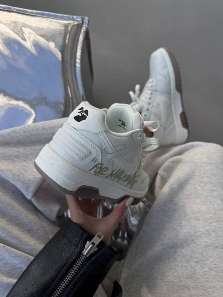 OFF WHITE OUT OF OFFICE FOR WALKING WHITE / OLIVE ALL18075 фото