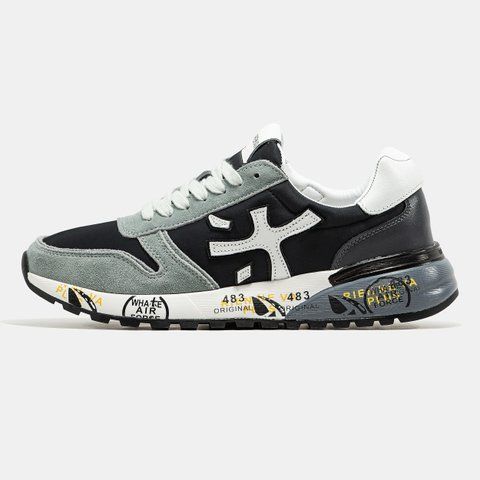 Premiata Mick Black Grey White ALL20725 фото