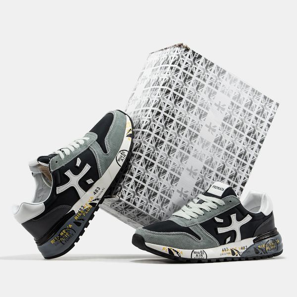 Premiata Mick Black Grey White ALL20725 фото
