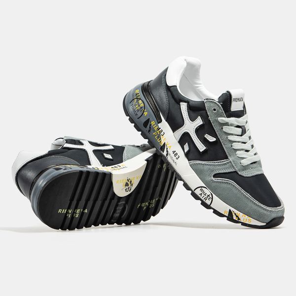 Premiata Mick Black Grey White ALL20725 фото