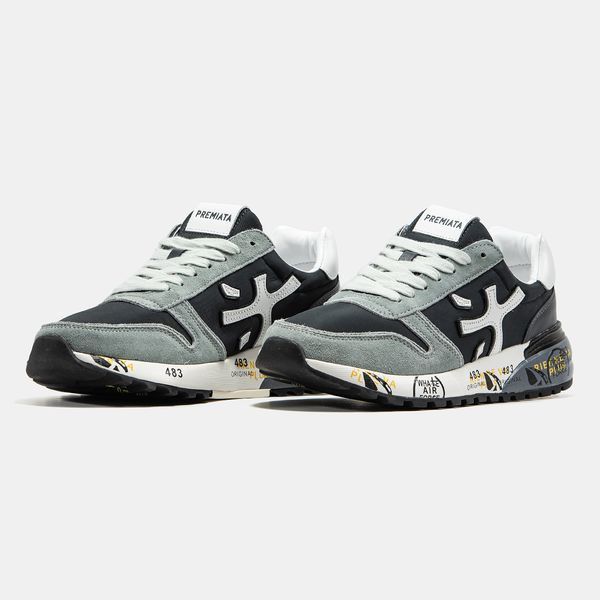 Premiata Mick Black Grey White ALL20725 фото
