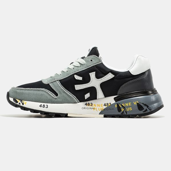 Premiata Mick Black Grey White ALL20725 фото