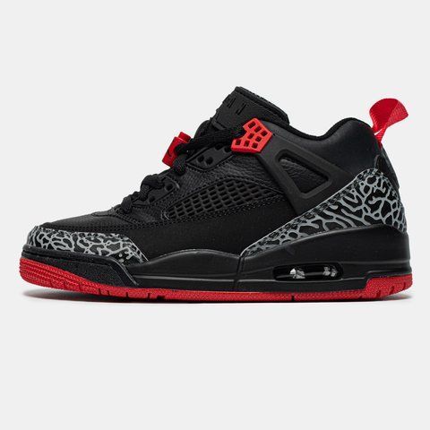 Air Jordan Spizike Low Black Red ALL19666 фото
