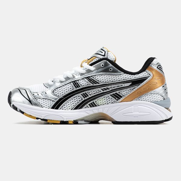 Asics Gel-Kayano 14 White Silver Black Gold ALL17618 фото
