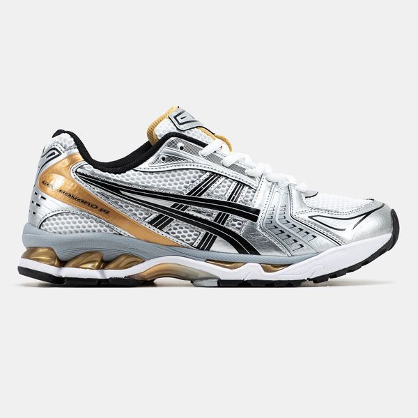Asics Gel-Kayano 14 White Silver Black Gold ALL17618 фото