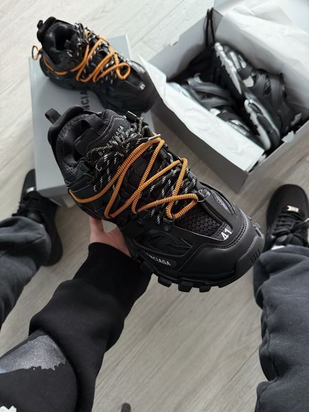 Balenciaga Track Trail Laces Black / Orange ALL22896 фото