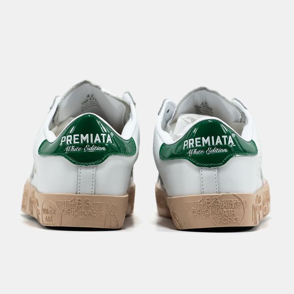 Premiata Steven White Green ALL19754 фото