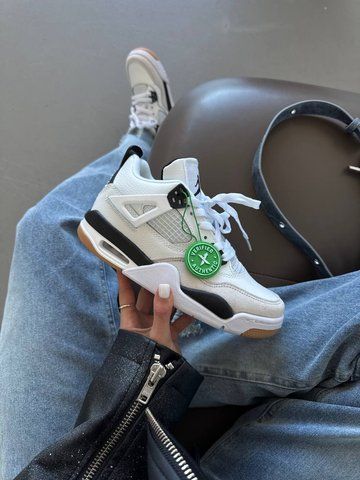 Air Jordan 4 Retro x SB &ldquo;White / Black&rdquo; ALL14942 фото