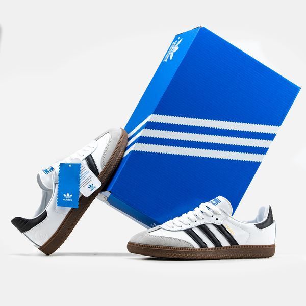 Adidas Samba Vegan White Black Gum ALL08028 фото