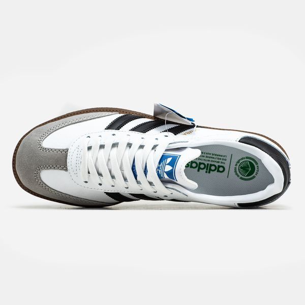 Adidas Samba Vegan White Black Gum ALL08028 фото