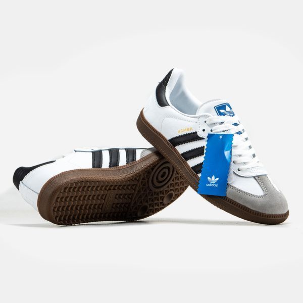 Adidas Samba Vegan White Black Gum ALL08028 фото