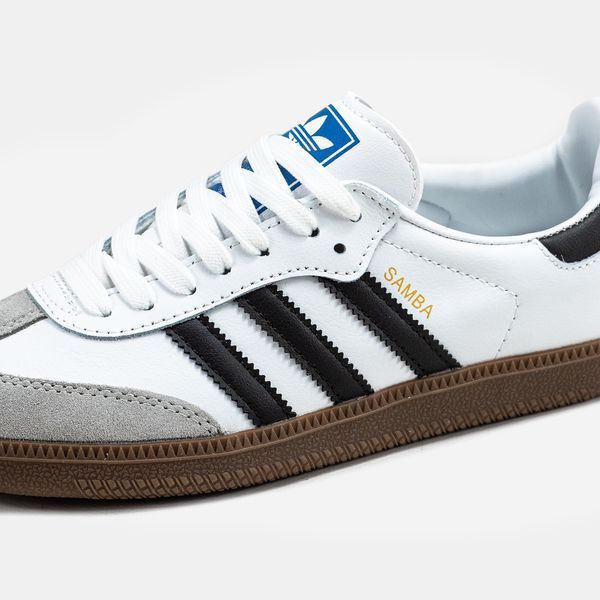 Adidas Samba Vegan White Black Gum ALL08028 фото