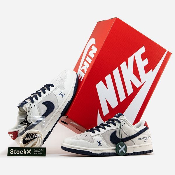 Nike SB Dunk Low x Louis Vuitton Grey Blue ALL17280 фото