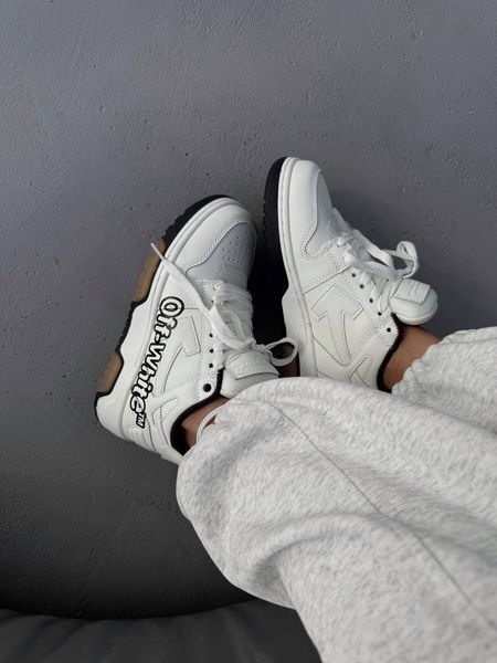 OFF-WHITE Out Of Office For Walking White Logo Black ALL22886 фото