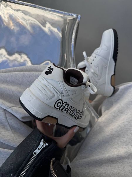 OFF-WHITE Out Of Office For Walking White Logo Black ALL22886 фото