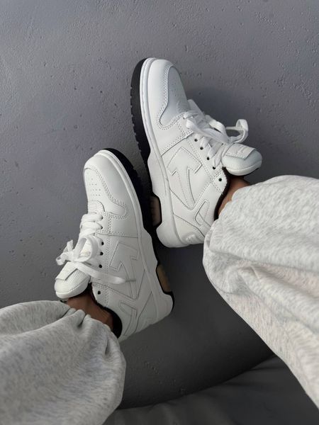 OFF-WHITE Out Of Office For Walking White Logo Black ALL22886 фото