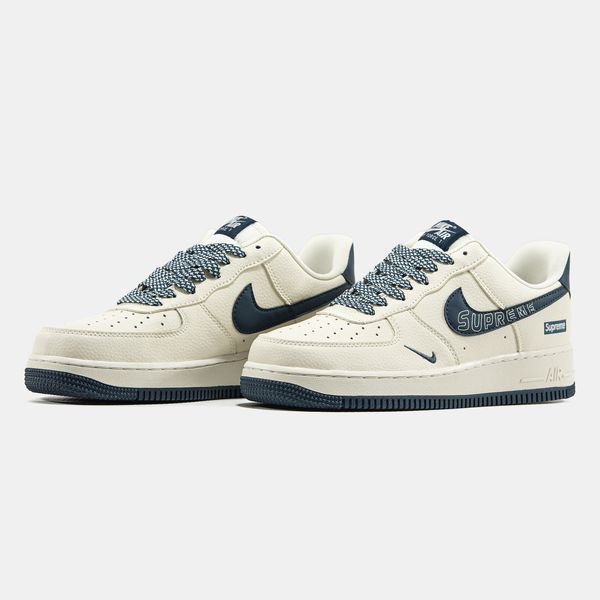 Nike Air Force 1 x Supreme Beige Blue ALL24172 фото