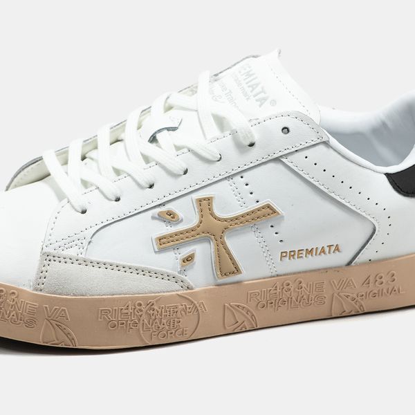 Premiata Steven White Black ALL22862 фото